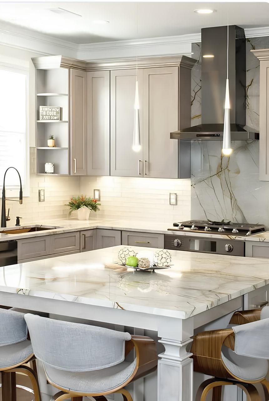 Blue Roma Quartzite Kitchen Countertops