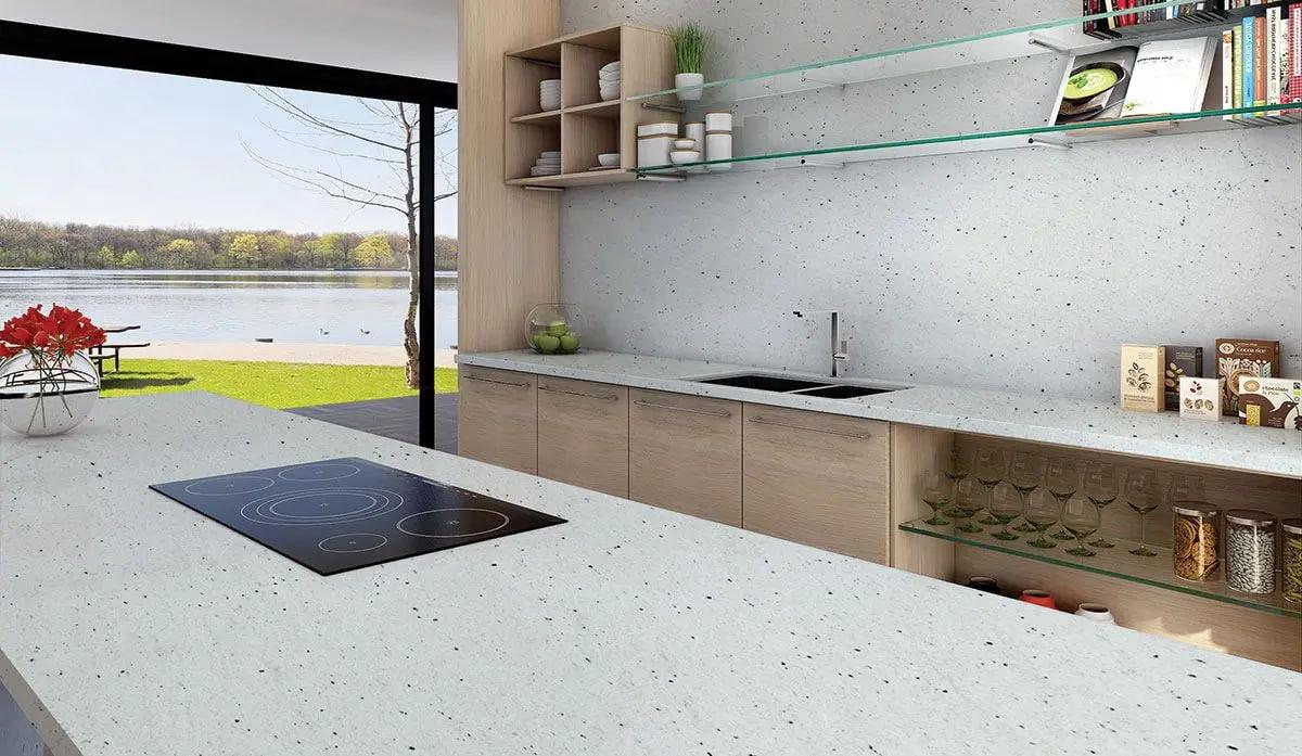 White Pitaya Granite Kitchen Countertops