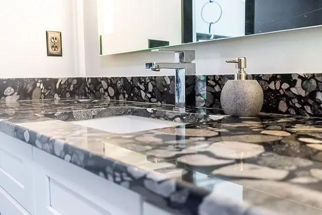 Black Fusion Granite Countertop