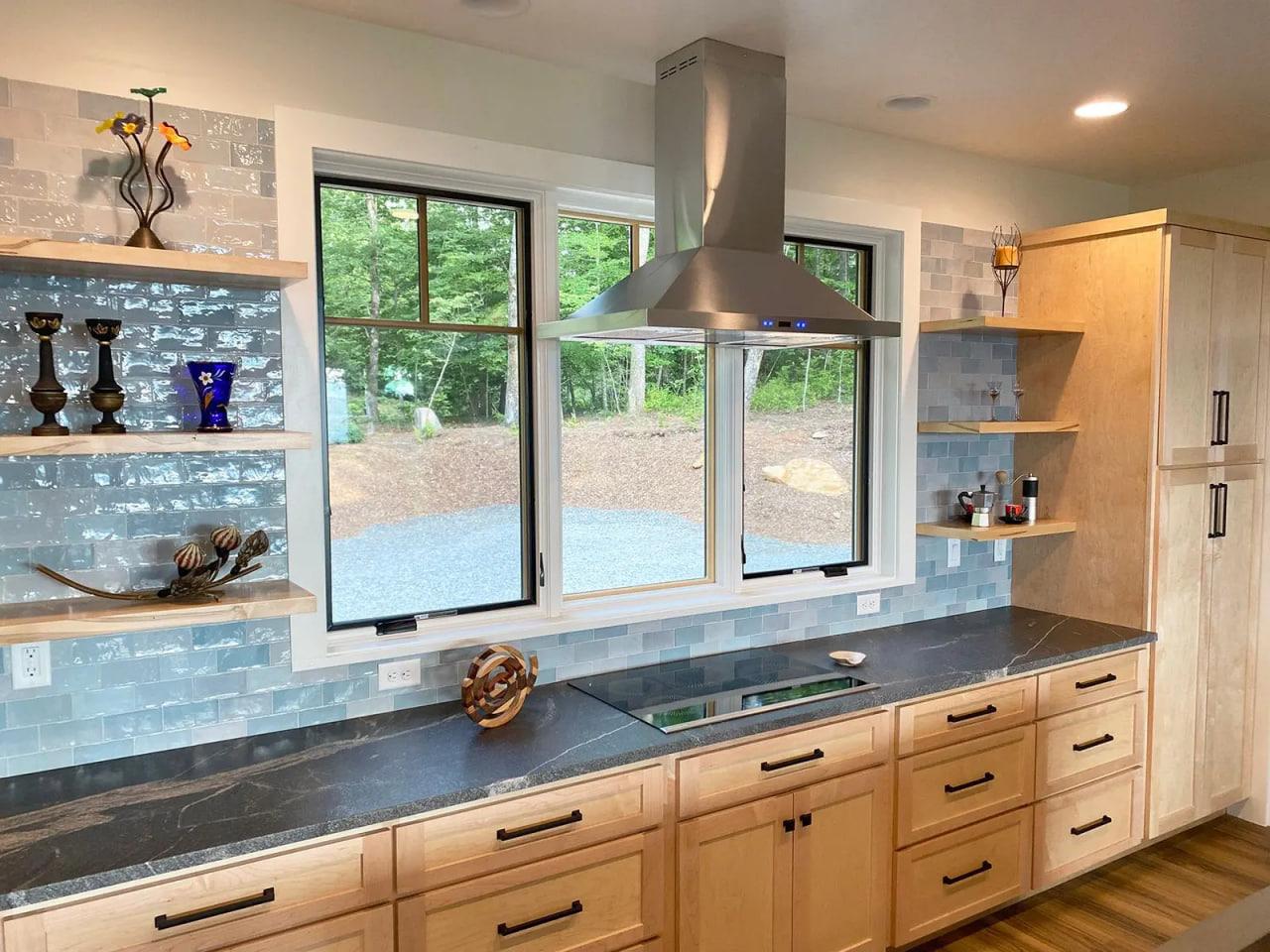 Silver Gray Granite Countertops and Backsplashes