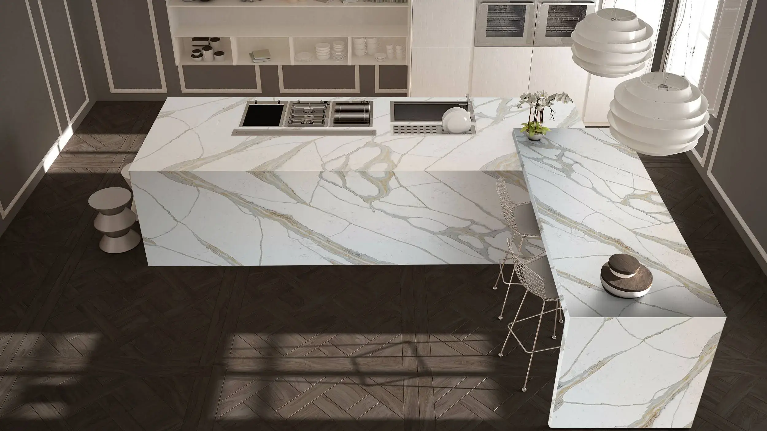 Calacatta Borghini Quartz Countertops