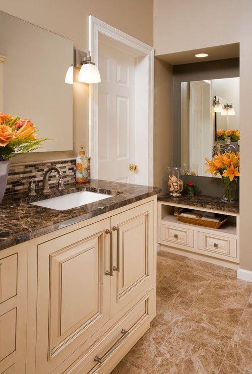 Emperador Dark Marble Bathroom Countertops