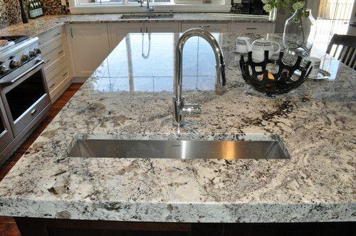 Alaska White Granite Kitchen Island