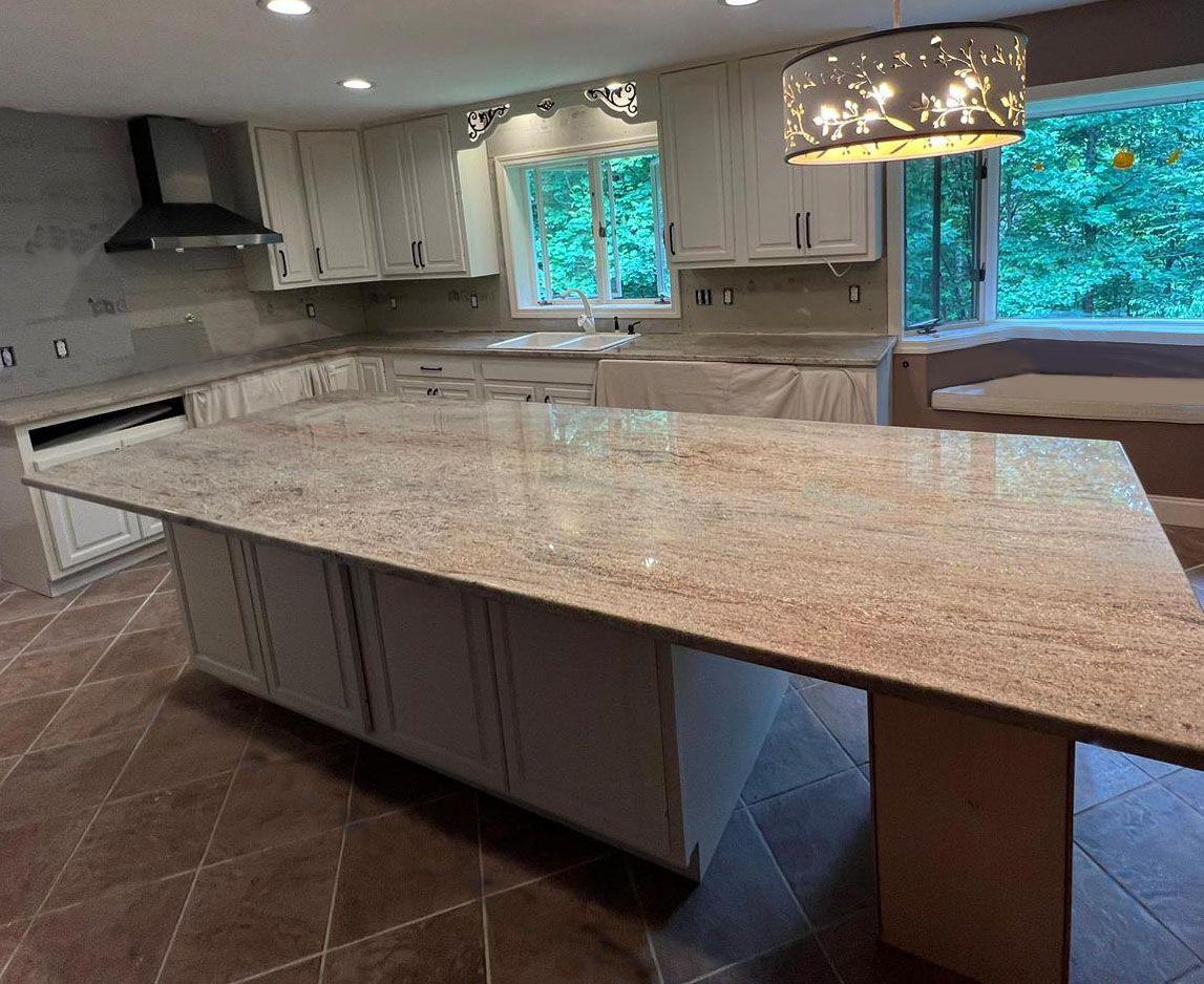 Astoria Granite Kitchen Island