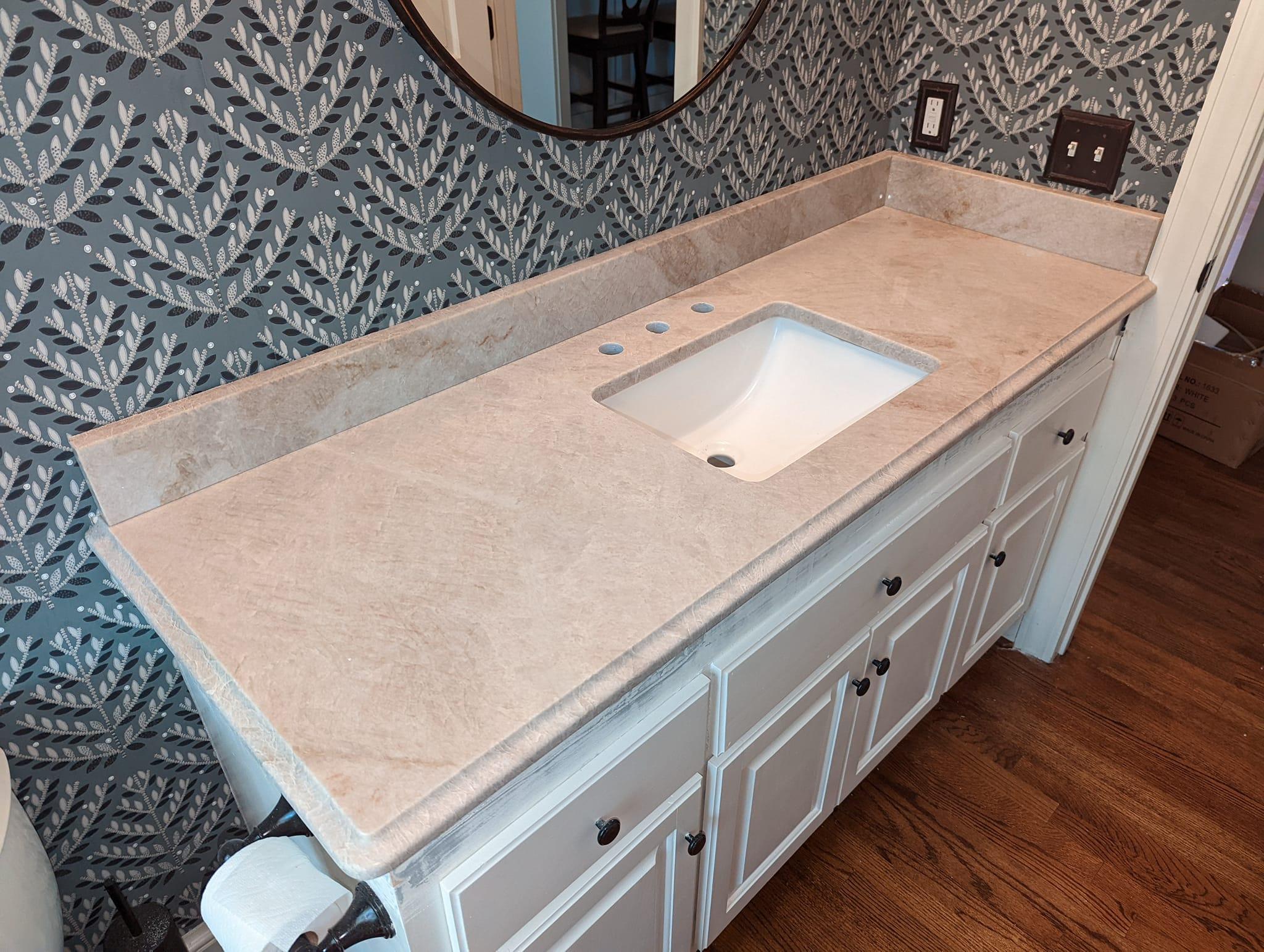 Taj Mahal Quartzite Vanity