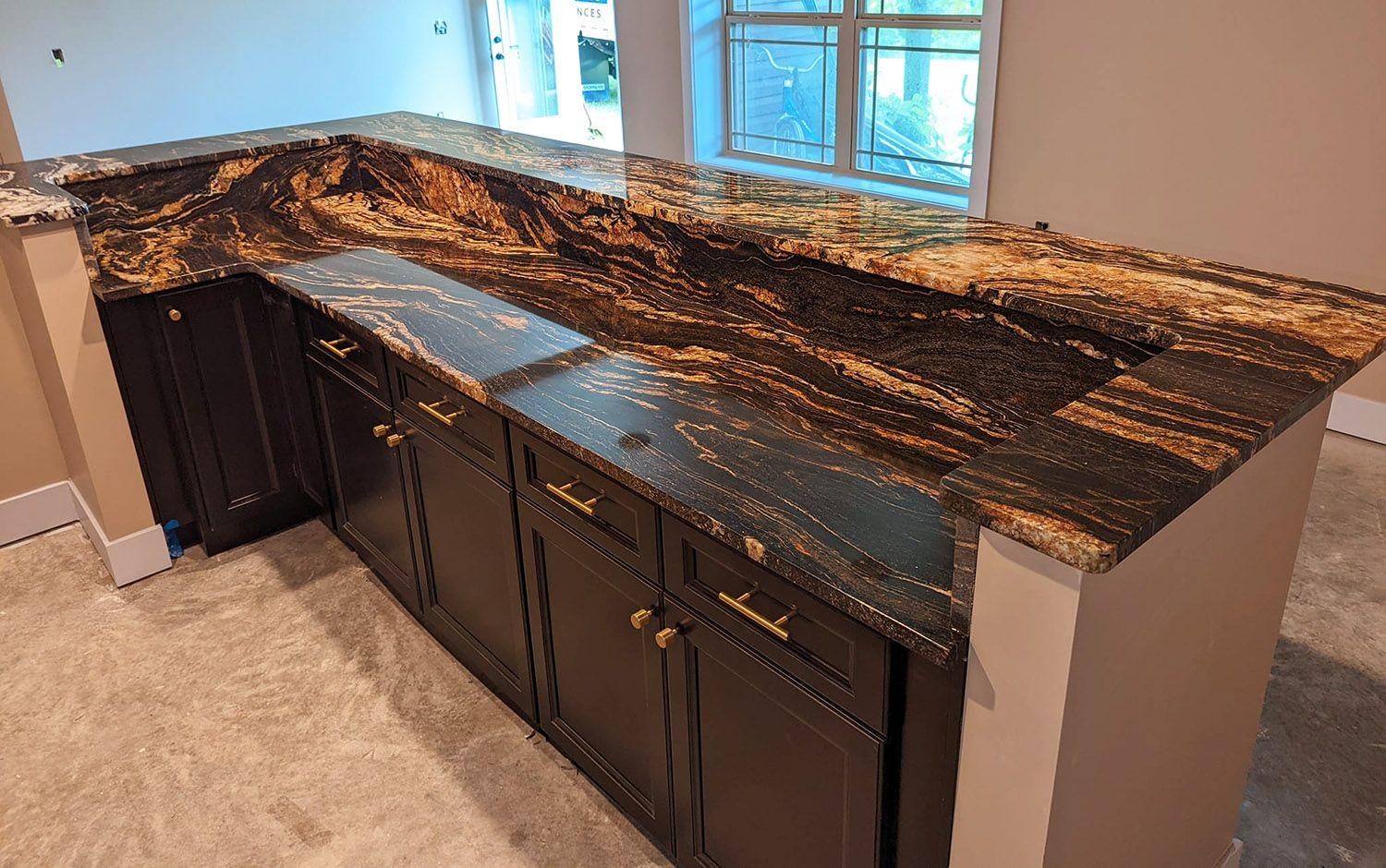 Black Fusion Granite Countertop