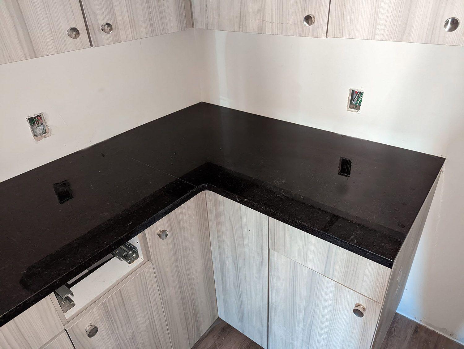 Black Pearl Granite Polished Countertops