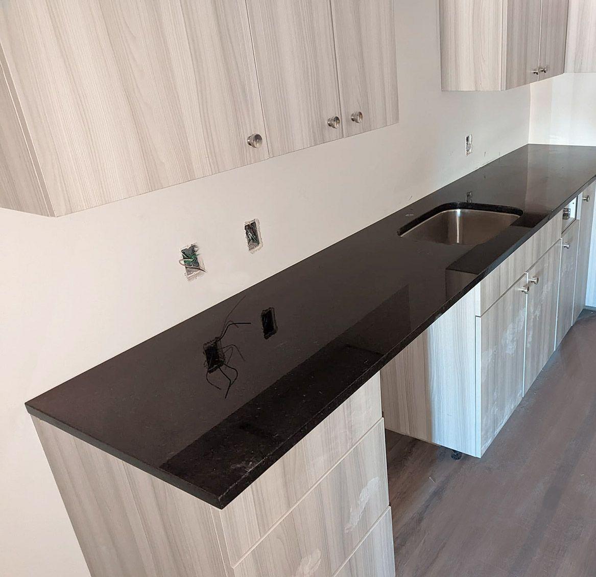 Black Pearl Granite Polished Countertops