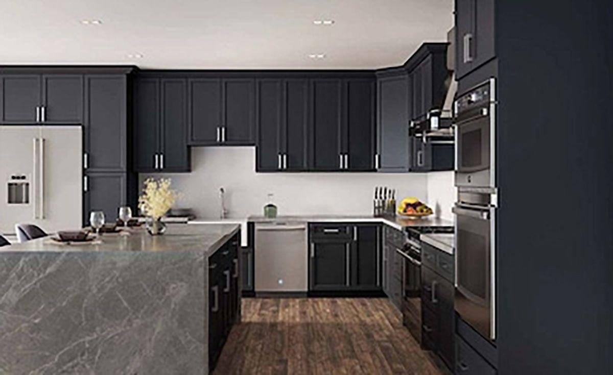 Charcoal Black Shaker Kitchen Cabinets