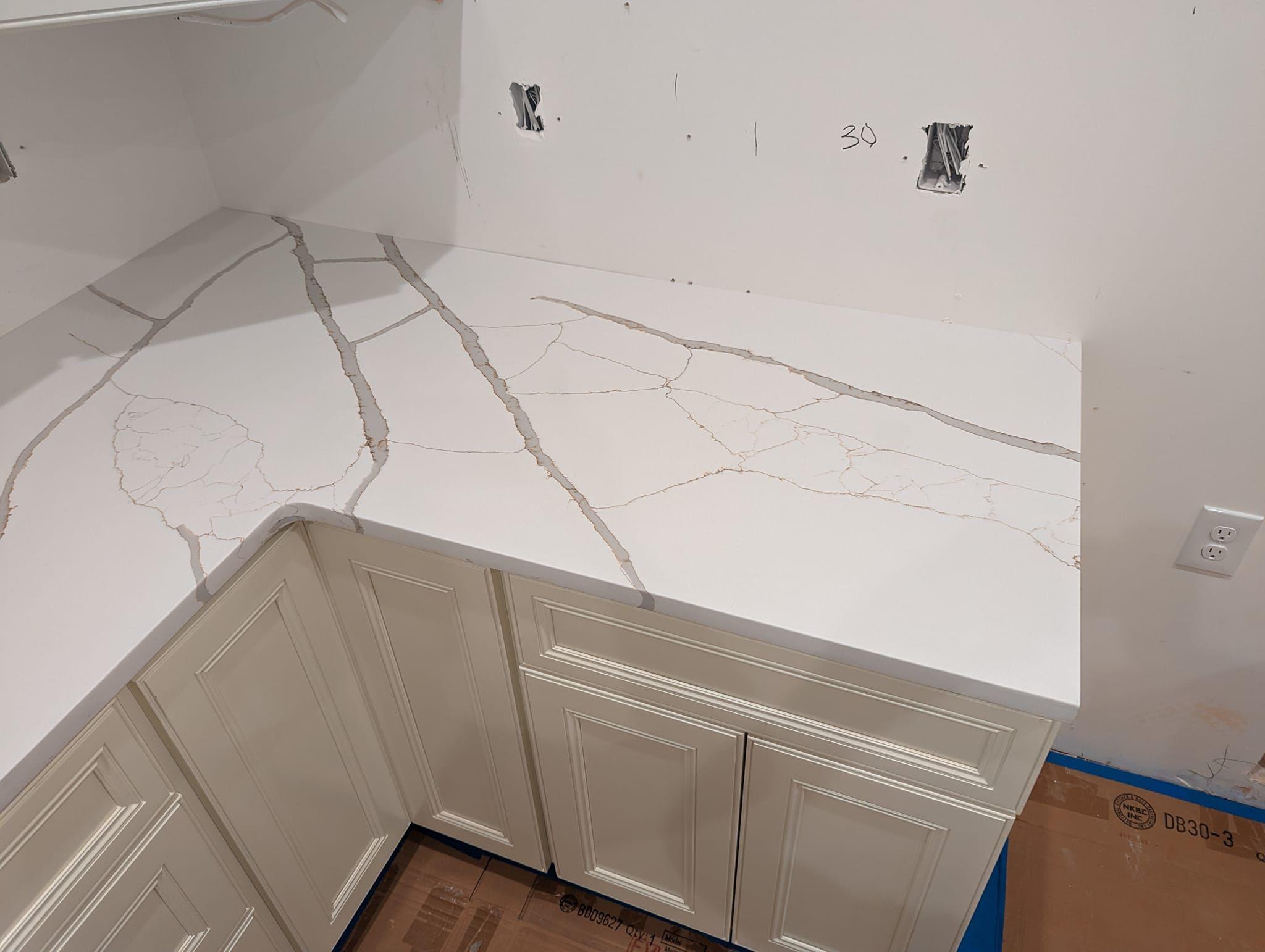 Calacatta Michelangelo Quartz Countertop