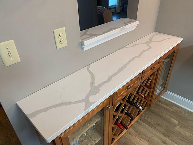 Calacatta Rio Quartz Wine Bar Countertop