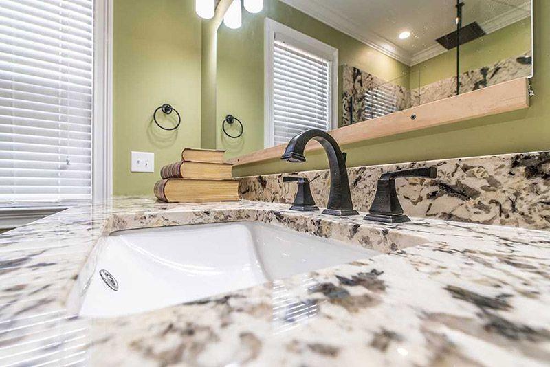 Delicatus White Granite Vanity Top