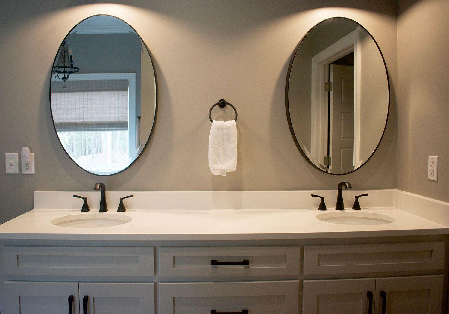 White Zen Quartz Master Bathroom