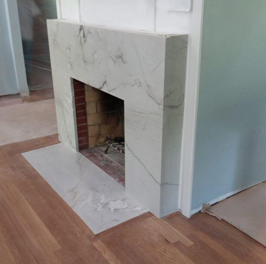 Mont Blanc Quartzite Fireplace Surround