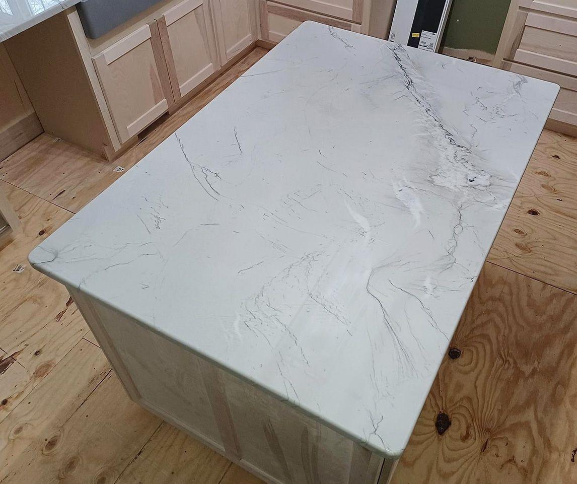 Mont Blanc Quartzite Island Countertop