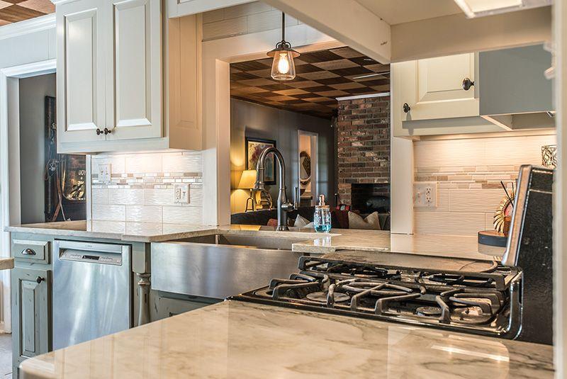 Sea Pearl Quartzite Countertops and Island