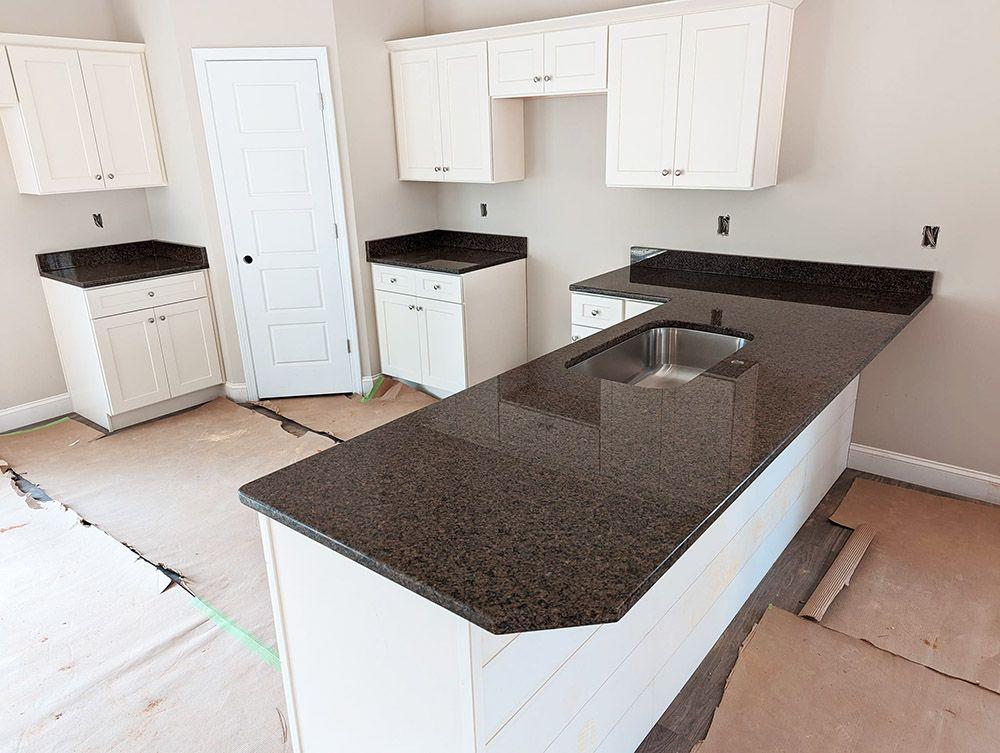 Tropic Brown Granite Kitchen Countertops 