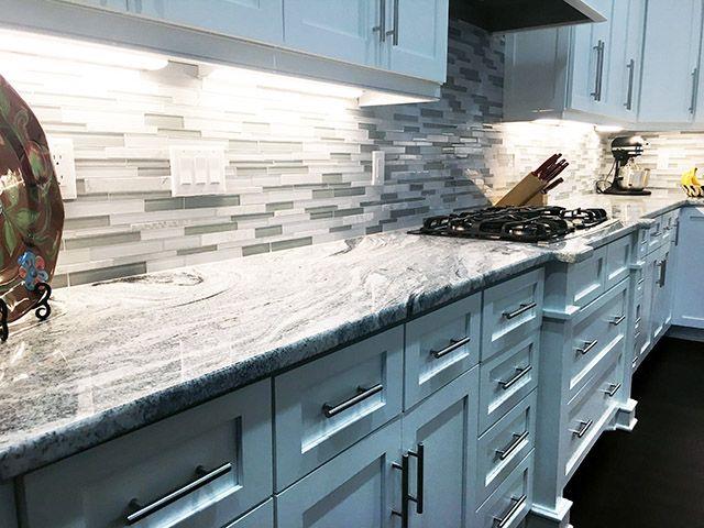 Viscon White Granite Kitchen Countertops