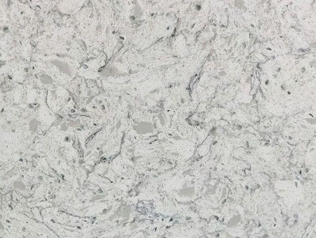 White Glacier Quartz Countertop Slab Sample