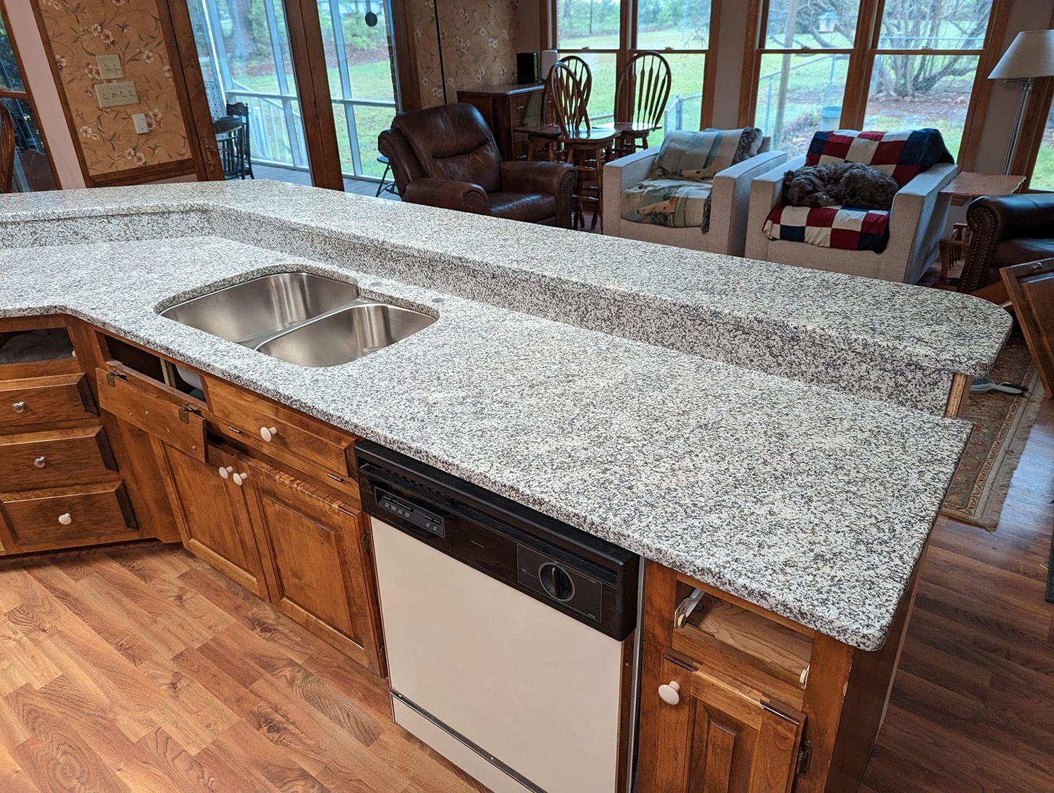 White Sparkle Granite Countertops